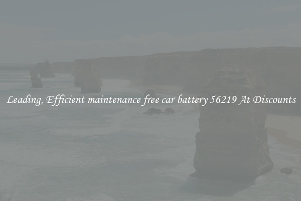 Leading, Efficient maintenance free car battery 56219 At Discounts