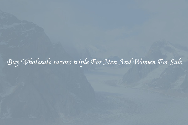 Buy Wholesale razors triple For Men And Women For Sale
