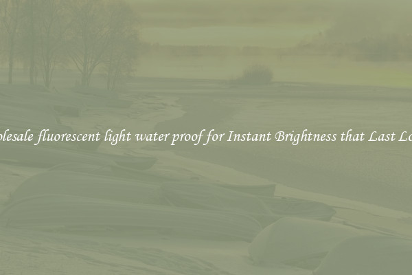 Wholesale fluorescent light water proof for Instant Brightness that Last Longer