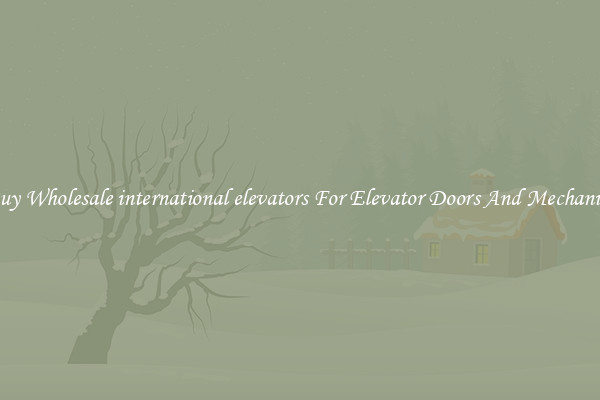 Buy Wholesale international elevators For Elevator Doors And Mechanics