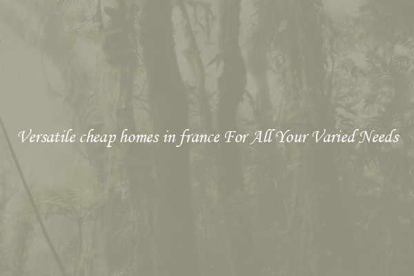 Versatile cheap homes in france For All Your Varied Needs