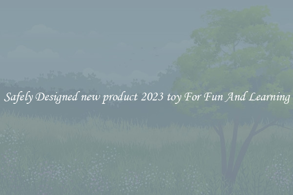 Safely Designed new product 2023 toy For Fun And Learning