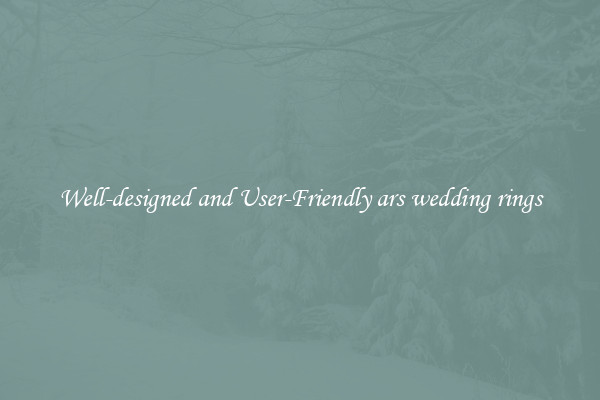 Well-designed and User-Friendly ars wedding rings