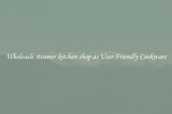 Wholesale steamer kitchen shop as User-Friendly Cookware