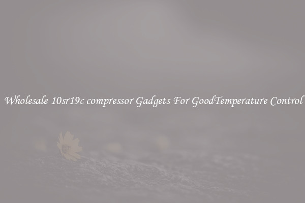 Wholesale 10sr19c compressor Gadgets For GoodTemperature Control