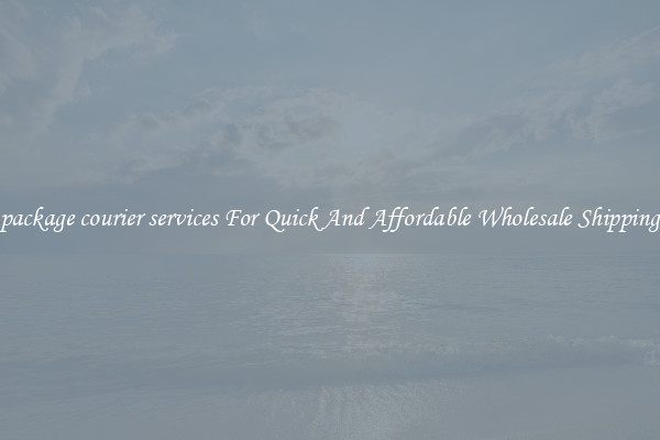 package courier services For Quick And Affordable Wholesale Shipping
