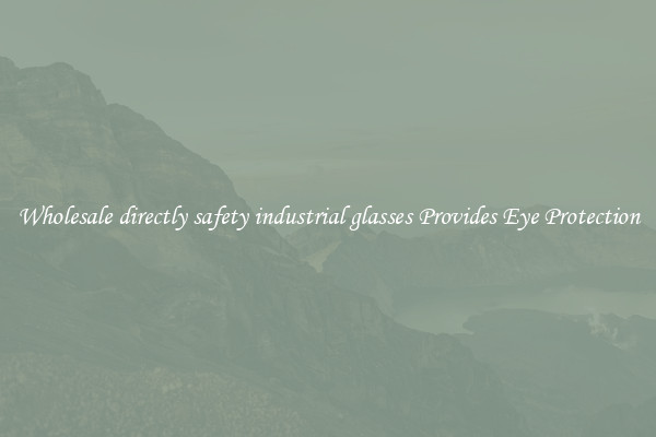 Wholesale directly safety industrial glasses Provides Eye Protection
