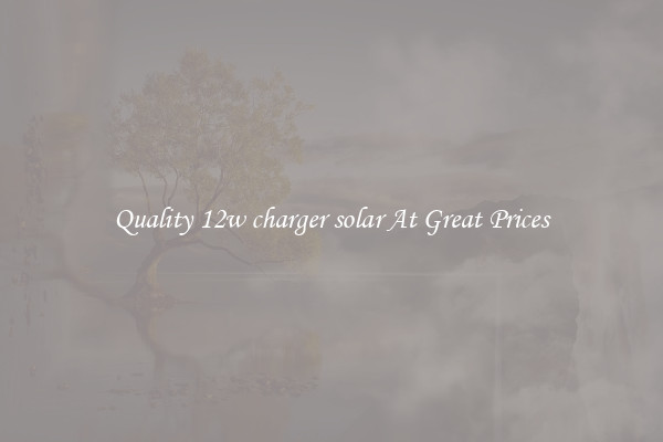 Quality 12w charger solar At Great Prices